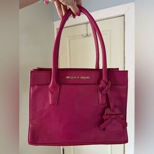 Christian Soriano Pink Leather Handbag - SUPER CLEAN!